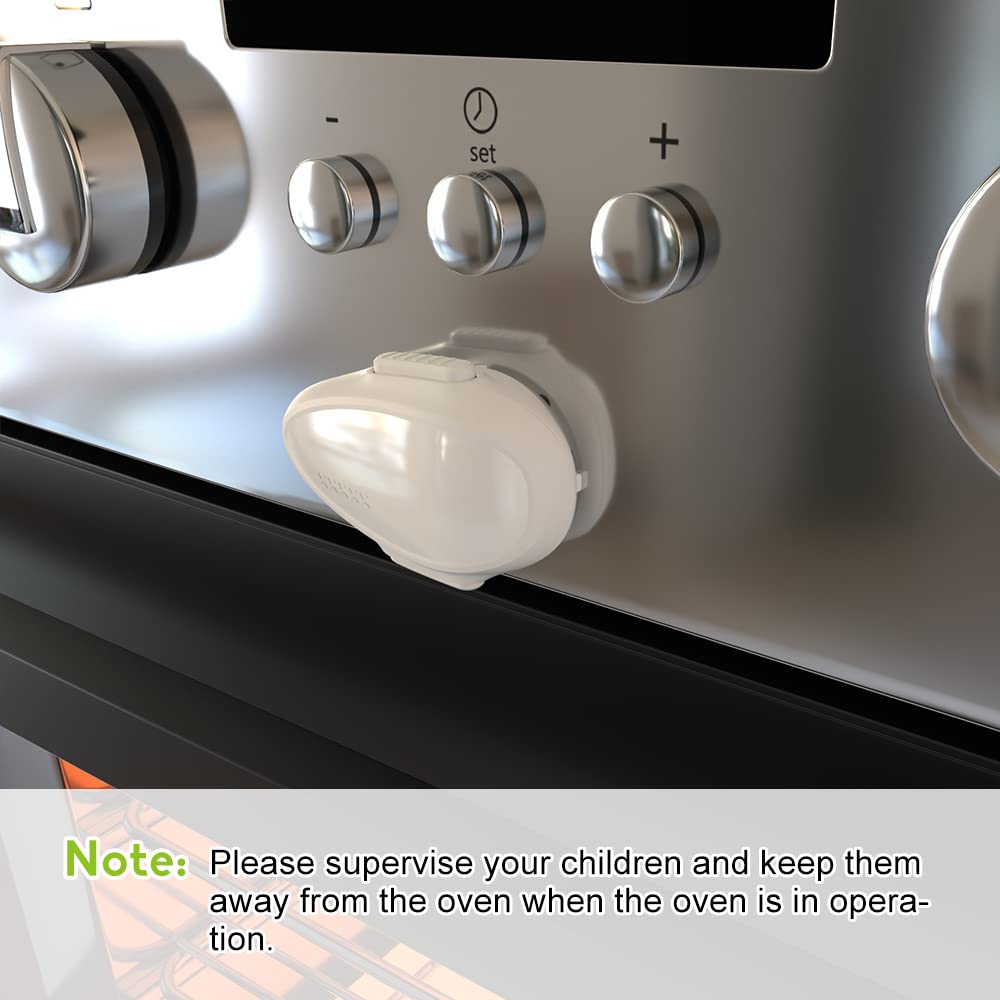 Safelon 1 Pcs Child Safety Oven Lock, Kitchen Safety Oven Door Lock For Babies & Toddlers (White)