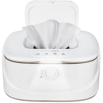 Baby Wipe Warmer With Night Light,Innovative Spring Design,Baby Wet Wipes Dispenser For Large Wipes,Wipes Warmer For Newborn Bab