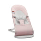BabyBjrn Bouncer Balance Soft, Woven/Jersey, Light Pink/Grey | 2-in-1 Adjustable Baby Bouncer Seat and Toddler Chair, Newborn to