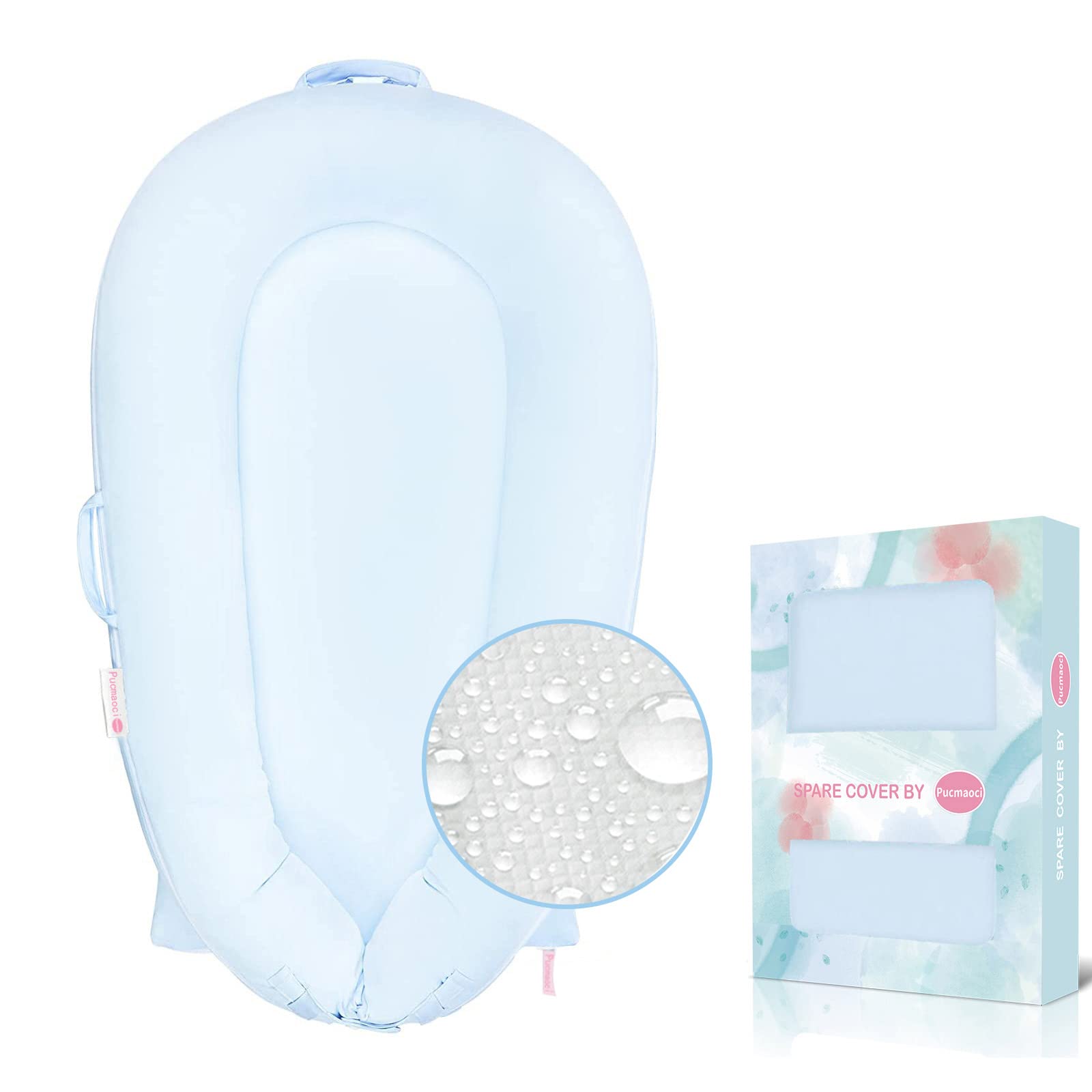 Organic Replacement Cover For Dockatot Deluxe+ Docks With Waterproof Pad Certified Organic Cotton Protects Against Leaks Premium