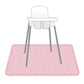 Bapronbaby Dino Friends Blush Splash Mat - Waterproof Catch-All For Under High Chairs, Floors, Tables, Playtime Or Arts & Crafts