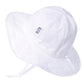 Jan & Jul Baby Sun-Hat For Toddler Girls 50+ Upf Protection (M: 6-24 Months, White Eyelet)