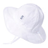 Jan & Jul Baby Sun-Hat For Toddler Girls 50+ Upf Protection (M: 6-24 Months, White Eyelet)