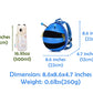 Baby Backpack With Leash For Toddler,Small Bee Backpack For Kids,Anti Lost Bag (Blue)