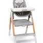 Skip Hop Baby High Chair 2-in 1 Convertible High Chair, Sit-to-Step, Grey/White