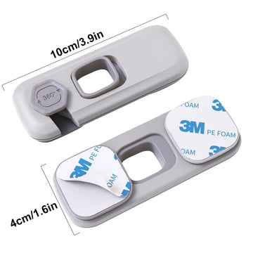 5 Pack Child Proof Refrigerator Lock, Qyeswhsr Fridge Locks For Kids With Sticky Adhesive Pads, Child Safety Locks For Doors, Rv