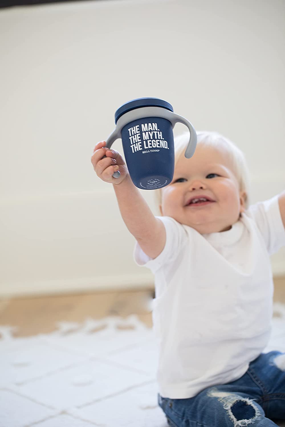 Bella Tunno Happy Sippy Cup - Transition Sippy Cups For Baby 6 Months And Older, Baby And Toddler Sippy Cups With Removable Hand