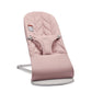 BabyBjrn Bouncer Bliss, Dusty Pink, Woven, Petal Quilt | 2-in-1 Adjustable Baby Bouncer Seat and Toddler Chair, Newborn to Toddl