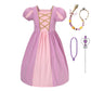 Dressy Daisy Little Girls Princess Dress Up Clothes With Braid & Accessories For Halloween Birthday Party Everyday Outfit Size 8