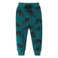 Huaer& Baby Boy'S Jogger Pants Dinosaur Car Animal Print Drawstring Elastic Sweatpants (1-Pack 2-Pack) (Car Dinosaur 3, 4T)