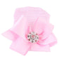 Aijian Newborn Hospital Hat Infant Baby Hat Cap With Big Bow Soft Cute Knot Nursery Beanie (3 Pack Bow Knit Rhinestone Ribbon/ 0