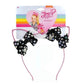 Jojo Siwa Girls Glitter Cat Ear With Mini Bow Headband