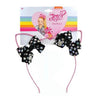 Jojo Siwa Girls Glitter Cat Ear With Mini Bow Headband