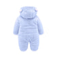 XMWEALTHY Baby Clothes Winter Coats Unisex Newborn Cute Jumpsuit Romper Coats Outfits Registry for Baby Light Blue L