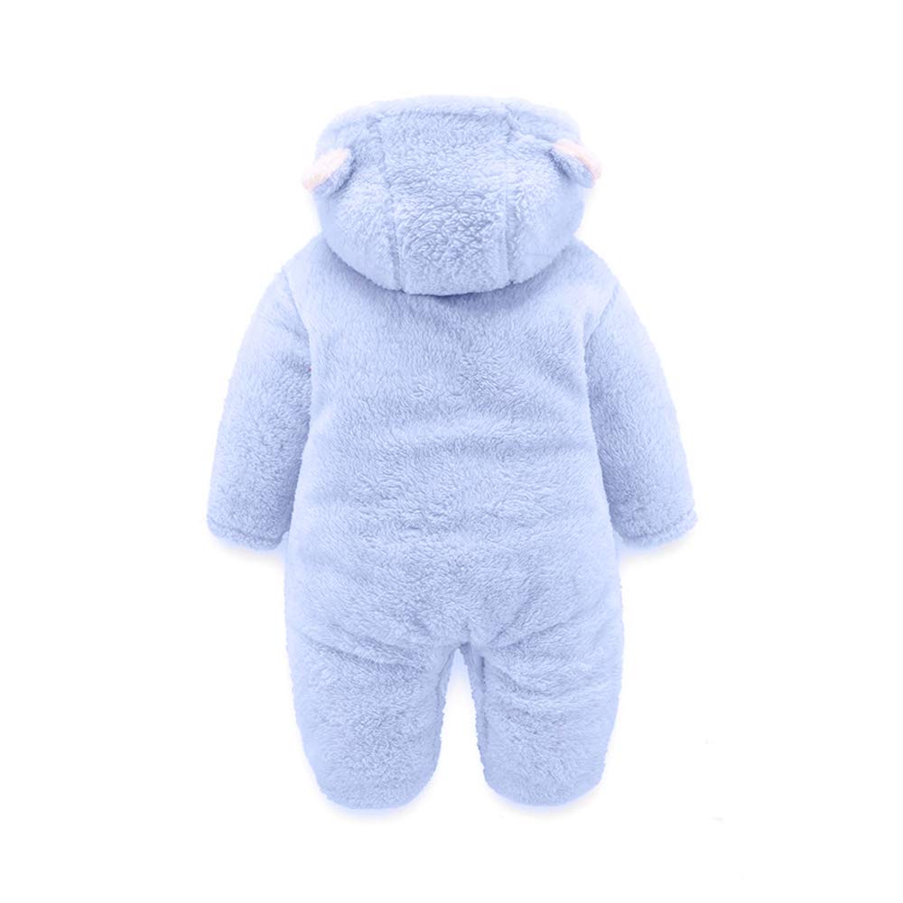 XMWEALTHY Baby Clothes Winter Coats Unisex Newborn Cute Jumpsuit Romper Coats Outfits Registry for Baby Light Blue L