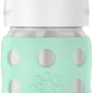 Lifefactory 8-Ounce Stainless-Steel Vacuum-Insulated Wide-Neck Baby Bottle With Straw Cap, Mint, Ls2241Wmi4