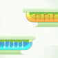 Matyz 2-Pack Baby Feeding Suction Warm Plate With Draining And Drying Design - Stay Put Divided Plate For Kids - Including 2 Tod