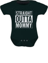 Tstars Straight Outta Mommy Newborn Girl Boy Outfits New Mom Gifts Funny Baby Bodysuit Newborn Black