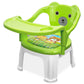 Tony Stark Plastic ChuChu Squeak Sound Feeding Chair With Removable Tray || Soft Cushion Seat & High Backrest With Teddy Bear D