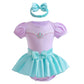 NEWEPIE Princess Costume for Baby Girls Halloween Outifts Birthday Romper Tutu Dress w/Headband