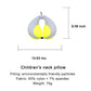 Moob Kids Travel Pillow For Car Seat Kids U-Shape Travel Neck Pillow Support Children Stroller Pillow Grey Yellow