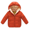 Baby Girls Boys Winter Fleece Jackets With Hooded Toddler Cotton Dress Warm Lined Coat Outer Clothing (Caramell, 1-2T)