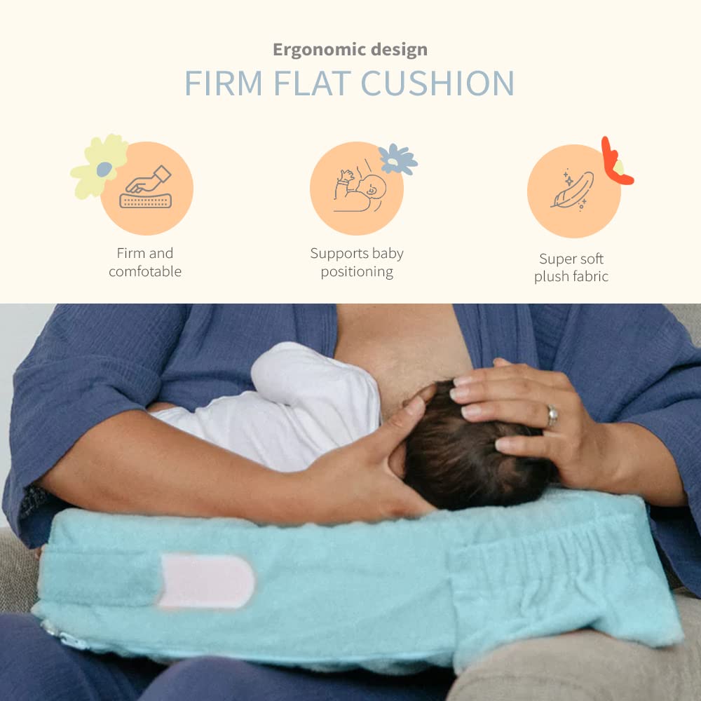 My Brest Friend Deluxe Nursing Pillow For Breastfeeding & Bottle Feeding, Enhanced Posture Support, Double Straps & Removable Ex