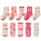 Wklouyhe Baby Toddler Boy Girl Anti Skid Socks, Non Skid With Grips,(Pack Of 5)(Assorted3),45 Years