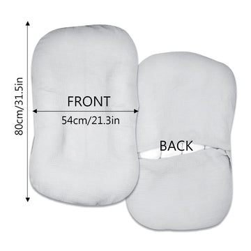Hooyax Muslin Baby Lounger Cover Soft Organic Cotton Slipcover Fits Newborn Lounger For Baby Boys And Girls, Washable (Light Gra