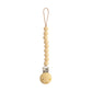 mushie 100% Silicone Baby Pacifier Clip BPA Free | Hera (Pale Yellow)
