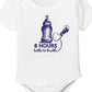 8 Hours Bottle To Throttle, Aviation Themed Baby Onesie (18 Month)