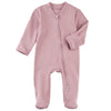 Baby Footed Pajamas With Mitten Cuffs - Unisex Infant Double Ways Zipper Cotton Footie Pjs Sleep  'N Play Jammies (Purple, 3-6Mo