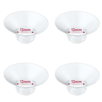 IVARONAL Flange Insert 4PCS 13mm Compatible with Momcozy M9/M6/M5/S12 Pro/V1 Pro/V2 pro, Spectra/Medela/Elvie/NCVI/TSRETE/eufy/L
