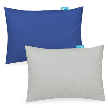 Biloban Organic Cotton Toddler Pillowcase 2 Pack, (Pillowcase Only) Kids Pillowcase For Sleeping Fit Pillow Sized 13'X 18' Or