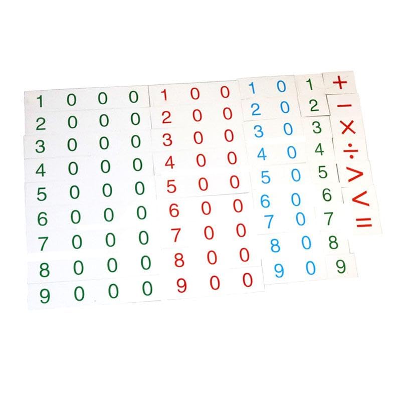 bnf Montessori Number Cards Educational Math Games for Boys Girls Birthday Gifts Baby | Toys for Baby | Developmental Baby Toys