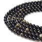 Pltbeads Natural Gemstone Loose Beads Matte Approxi 155 Inch Diy Bracelet Necklace For Jewelry Making (10Mm, Gold Obsidian)
