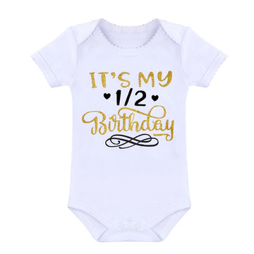 Odasdo Its My 1St Birthday Outfit Newborn Infant Baby Girl First Birthday Cake Smash Set One Year Party Princess Dress Bodysuit