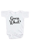 Guess What? Pregnancy Announcement Onepiece 0-3 Months Black