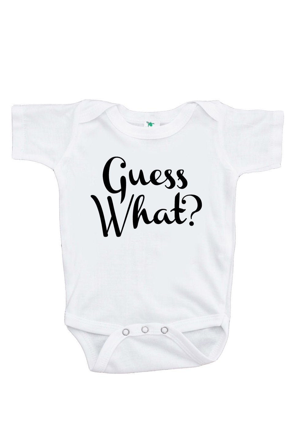 Guess What? Pregnancy Announcement Onepiece 0-3 Months Black