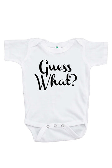 Guess What? Pregnancy Announcement Onepiece 0-3 Months Black