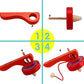 Goodplay 2Pcs Wooden Spinning Top Gyroscope Peg-Top With Handle And Pull String Wire,Can Last Long Time, Color Random
