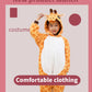 Xinhauli Unisex Kids Giraffe Onesie, Flannel Cosplay Animal Costume Halloween Onesie Pajamas Home Clothing