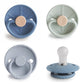 Frigg Silkysoft Silicone Baby Pacifier 4-Pack Skyline Serenity | Made In Denmark | Bpa-Free (0-6 Months)