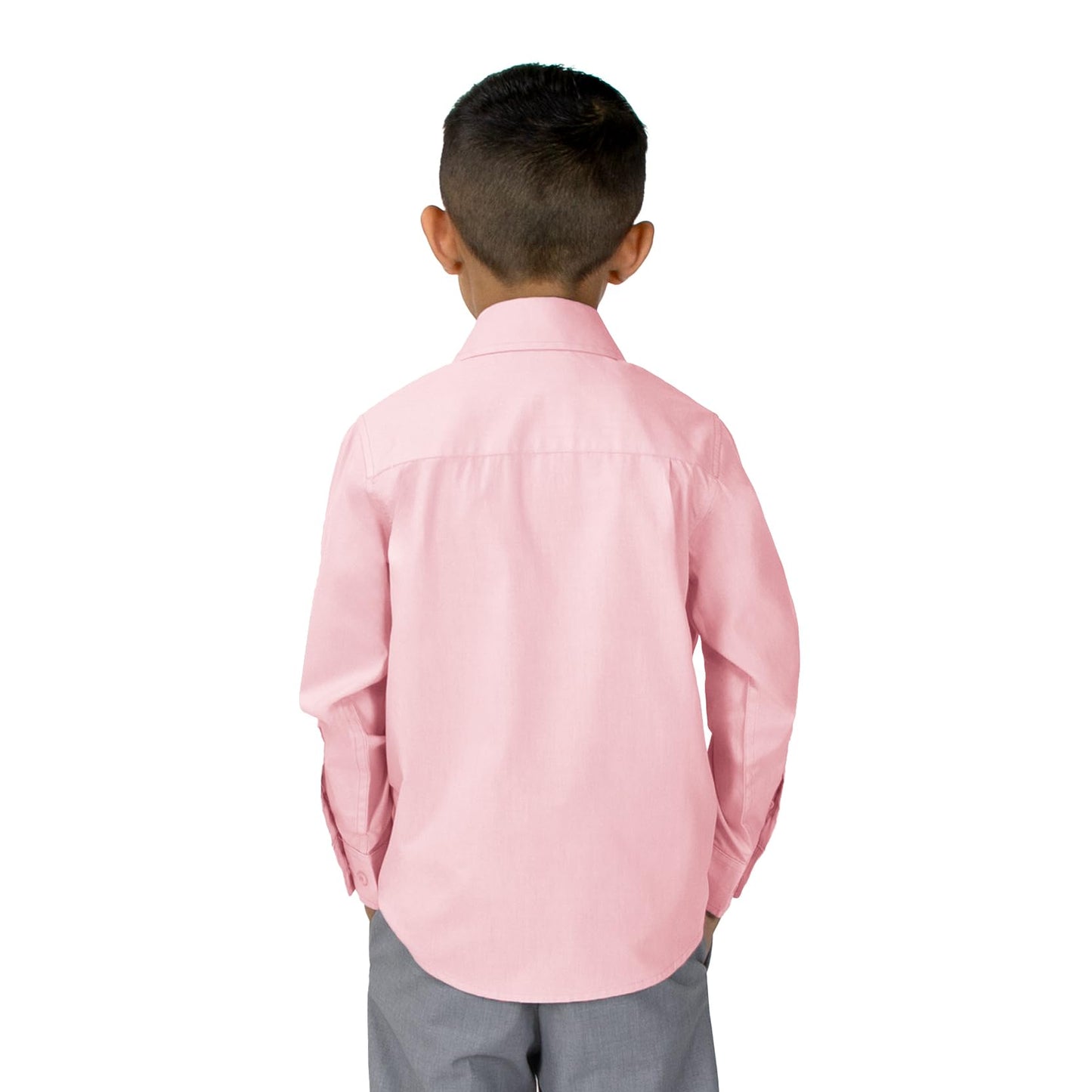 Spring Notion Baby Boys' Long Sleeve Dress Shirt 18M Pink