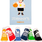 Trumpette Johnny'S Sneaker 6 Pair Socks Set, Brights Assoretd, 0-12 Months