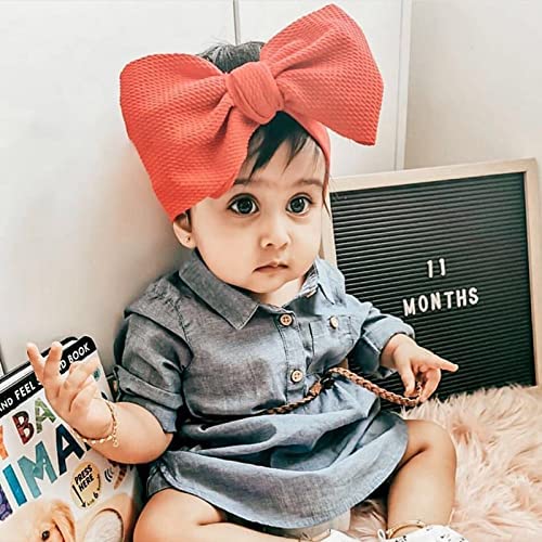 Kidocheese Big Bows Nylon Headbands With Oversized Head Wraps And Hair Accessories For Newborns, Infants, Toddlers, And Girls