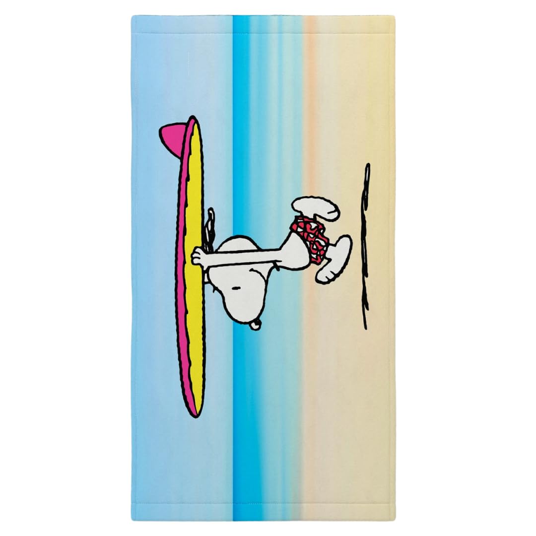 Franco Collectibles Peanuts Snoopy Super Soft Cotton Bath/Pool/Beach Towel, 60 In X 30 In, (100% Officially Licensed Product)