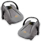 Cozy Cover Infant Car Seat Cover (Charcoal)  The Industry Leading Infant Carrier Cover Trusted by Over 6 Million Moms Worldwide