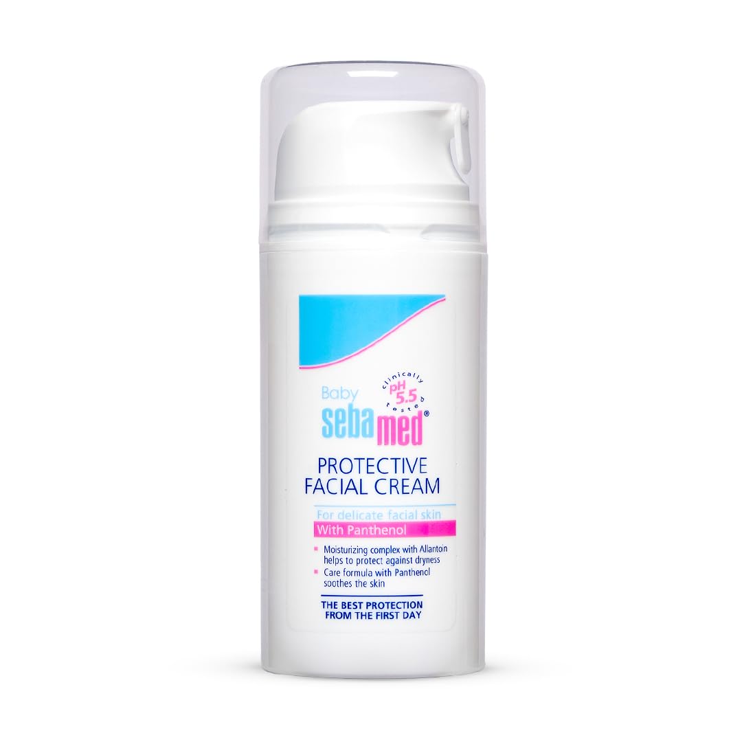 Sebamed Baby Protective Facial Cream|Ph 5.5|Baby Face Cream|Vitamin E For Soft Skin|Ideal For Salivary Rashes|100Ml