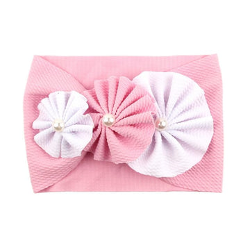 LDDCX Bows for Baby Girls Headband, Newborn Bows Headbands Baby Hair Bows Hairbands Hair Accessories.(FD104-Pink)